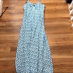 Vineyard Vines Blue and White Spaghetti Strap Sundress